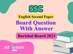 এস.এস.সি ইংরেজি ২য় পত্র বরিশাল বোর্ড ২০২৩ সমাধান SSC English 2nd Paper Barishal Board 2023 Solution