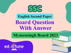 এস.এস.সি ইংরেজি ২য় পত্র ময়মনসিংহ বোর্ড ২০২৩ সমাধান SSC English 2nd Paper Mymensingh Board 2023 Solution